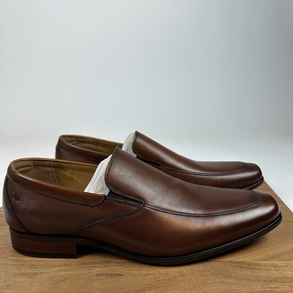 New Mens Florsheim Jackson Moc Toe Venetian Slip On Leather Dress Shoes Size 13D